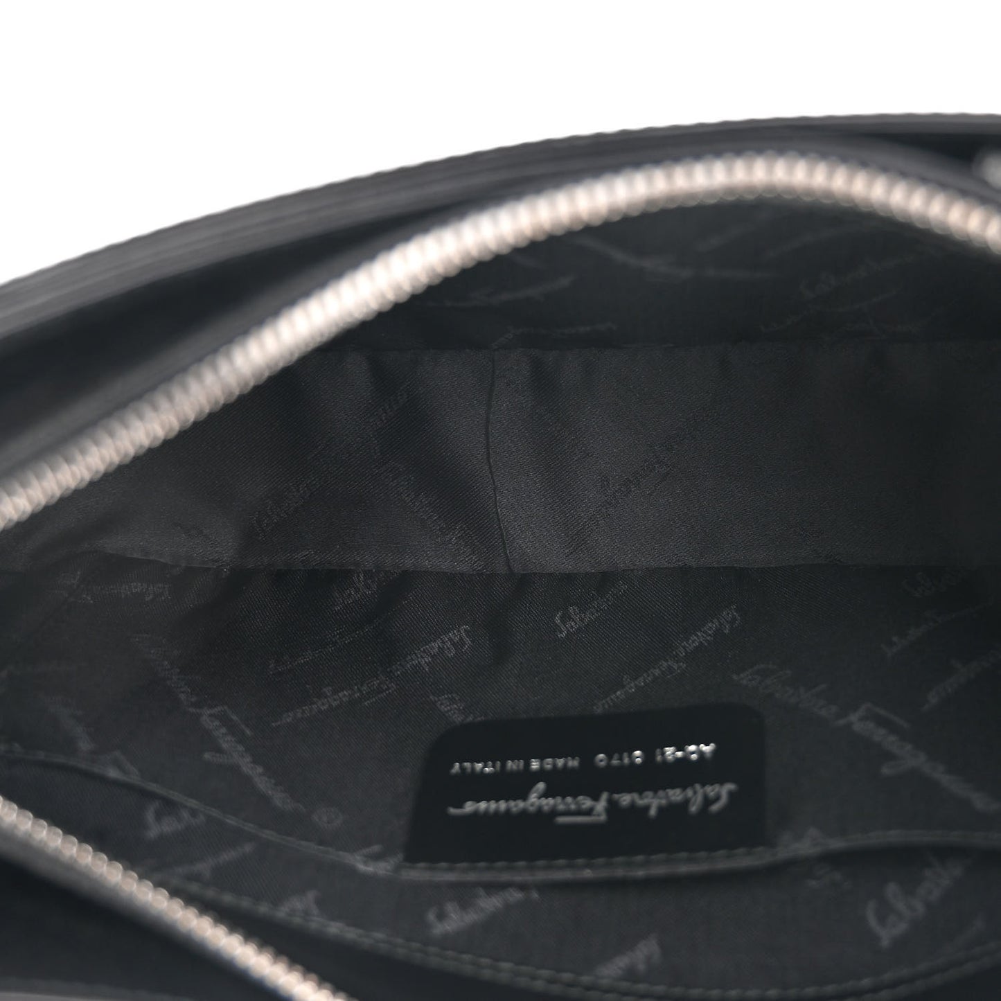 Soft Calfskin Gancini Hobo Black