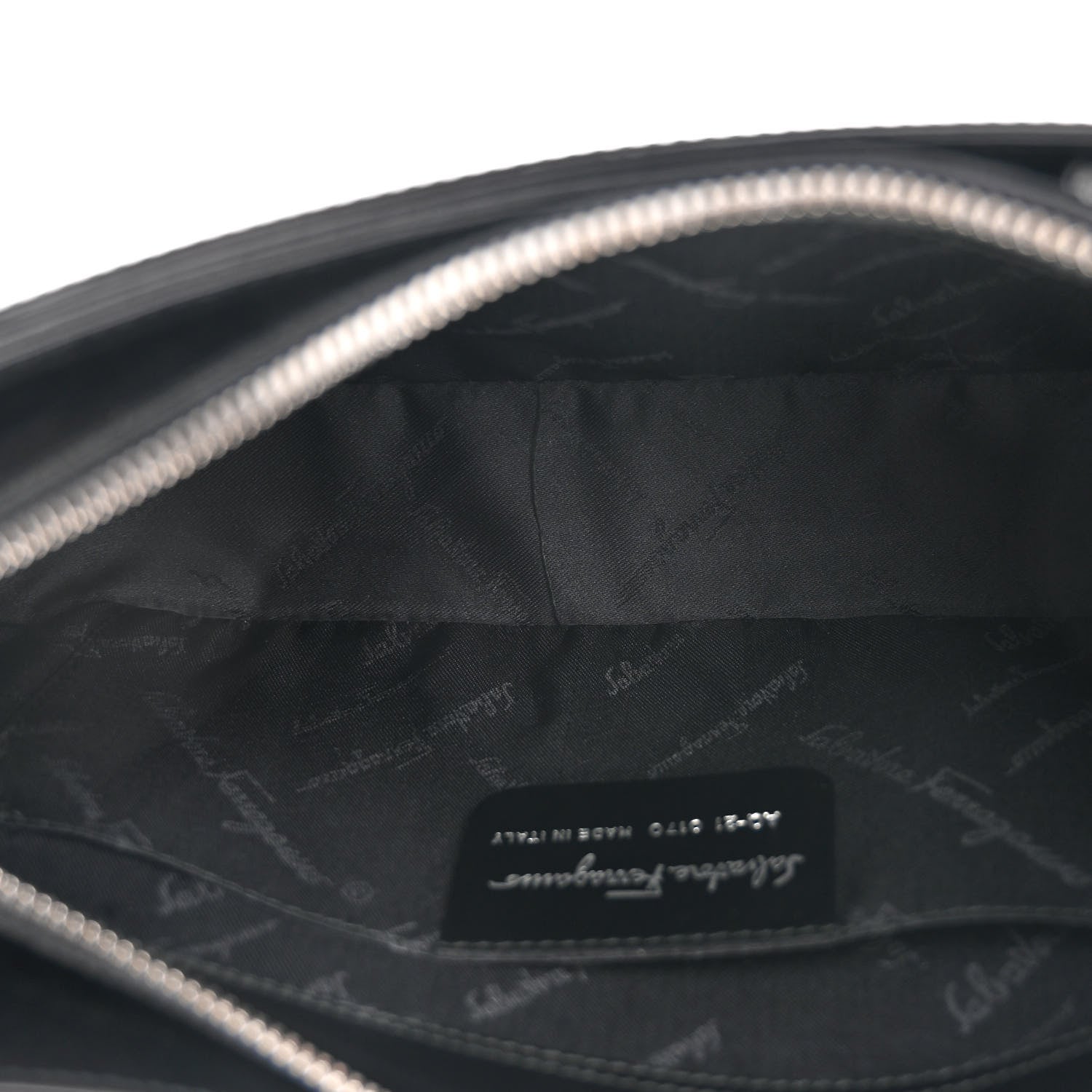 Salvatore Ferragamo Soft Calfskin Gancini Hobo Black 5 of 9