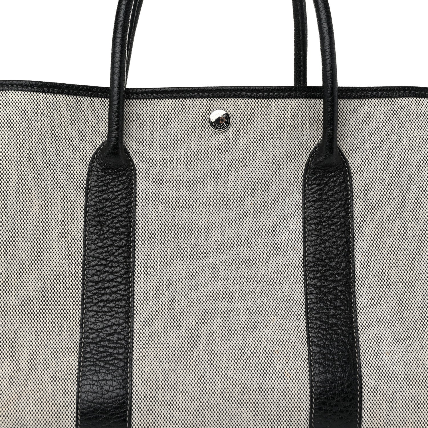 Hermes Buffle Skipper Toile Garden Party 36 MM Tote Black 8 of 12