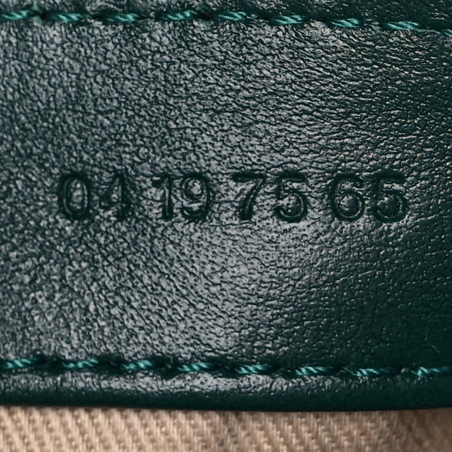 Shiny Calfskin Suede Mini C Double Carry Green