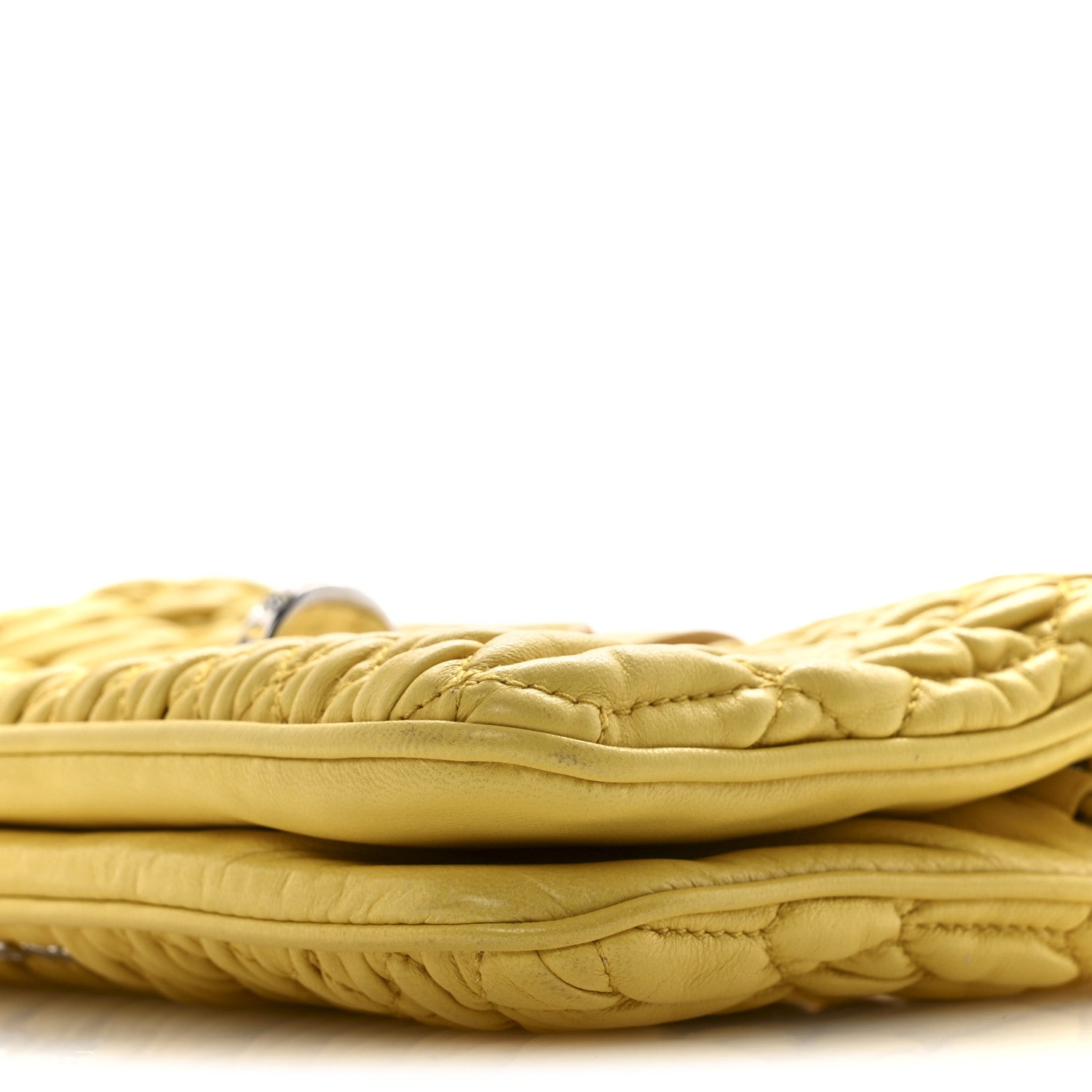 Miu Miu Nappa Matelasse Crystal Clutch Sole 12 of 19