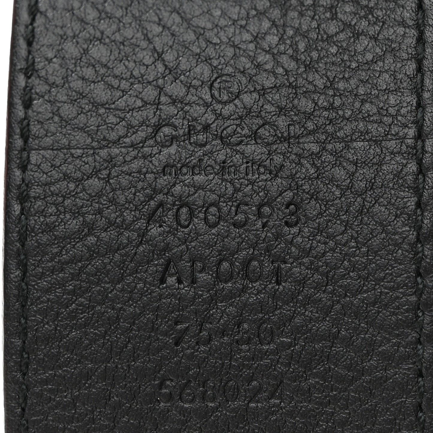 Calfskin Double G 40mm Belt 75 30 Black