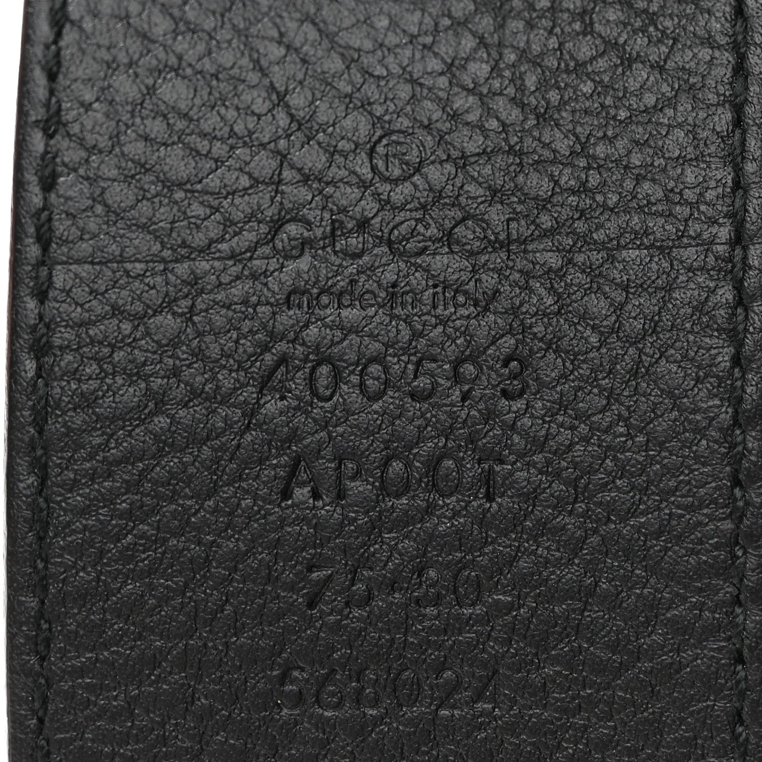 Gucci Calfskin Double G 40mm Belt 75 30 Black 3 of 7