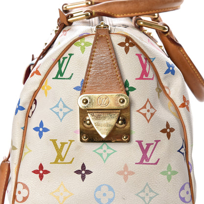 Louis Vuitton Monogram Multicolor Speedy 30 White 9 of 10
