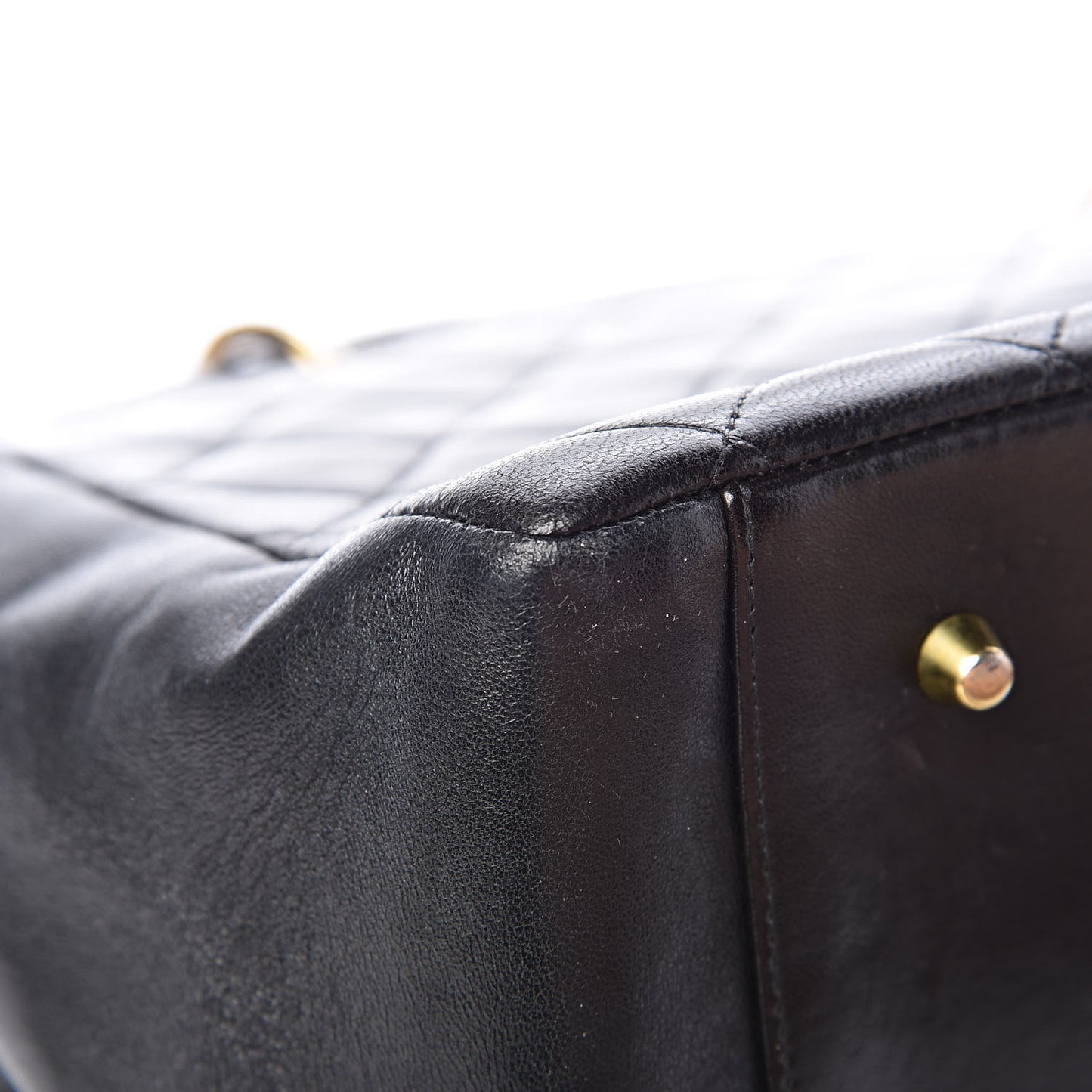 Lambskin Quilted Tote Black