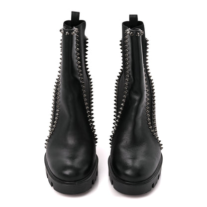 Christian Louboutin Nappa Out Line Spike Lug 100 Boots 38.5 Black 2 of 8