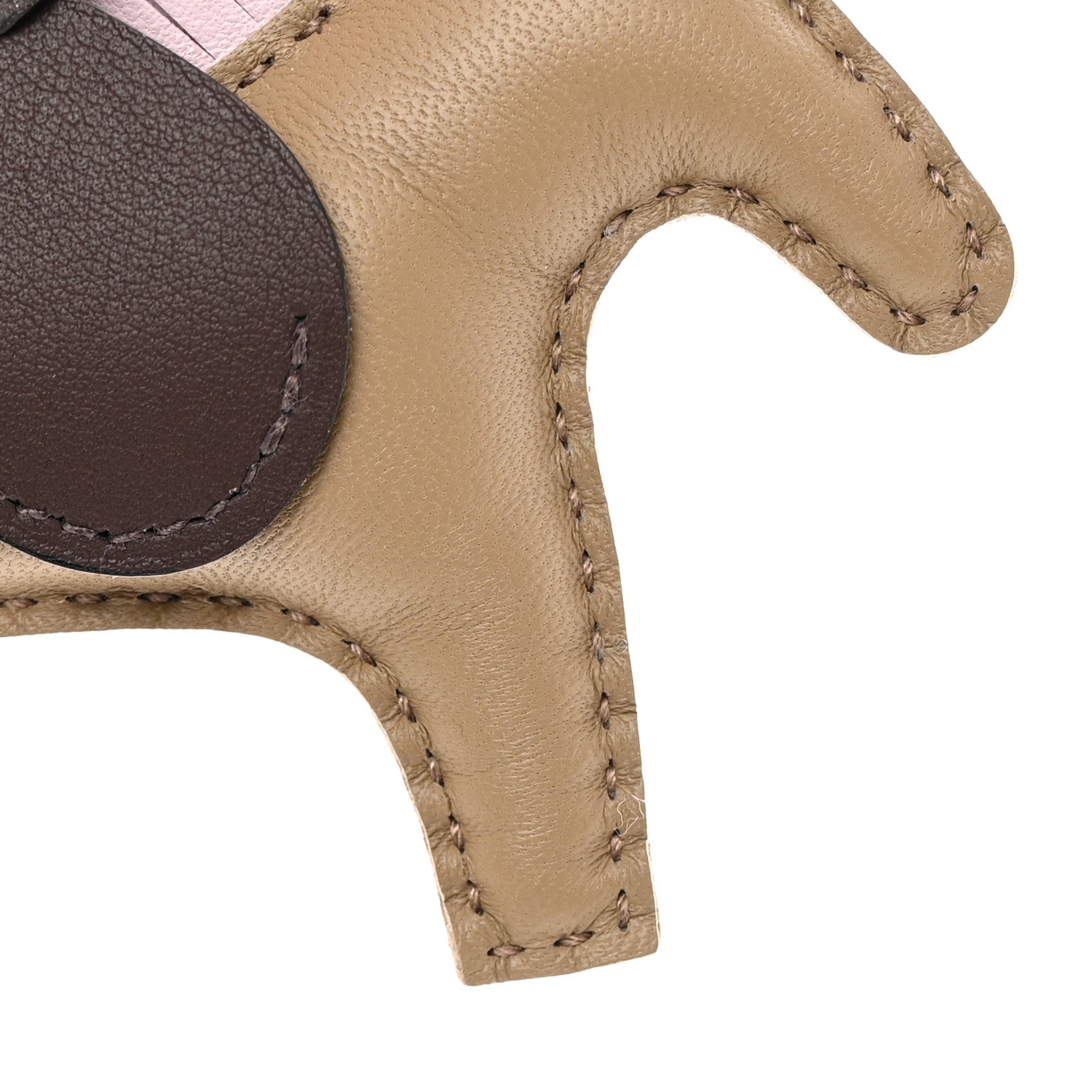 Hermes Milo Lambskin Grigri Rodeo Pegase Horse Bag Charm PM Beige Marfa Mauve Pale Moka 6 of 7