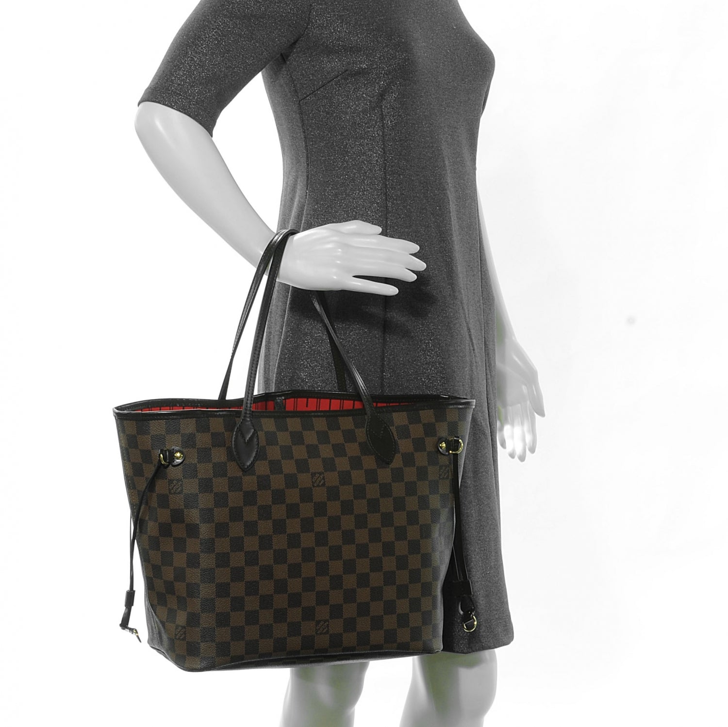Louis Vuitton Damier Ebene Neverfull MM 2 of 11