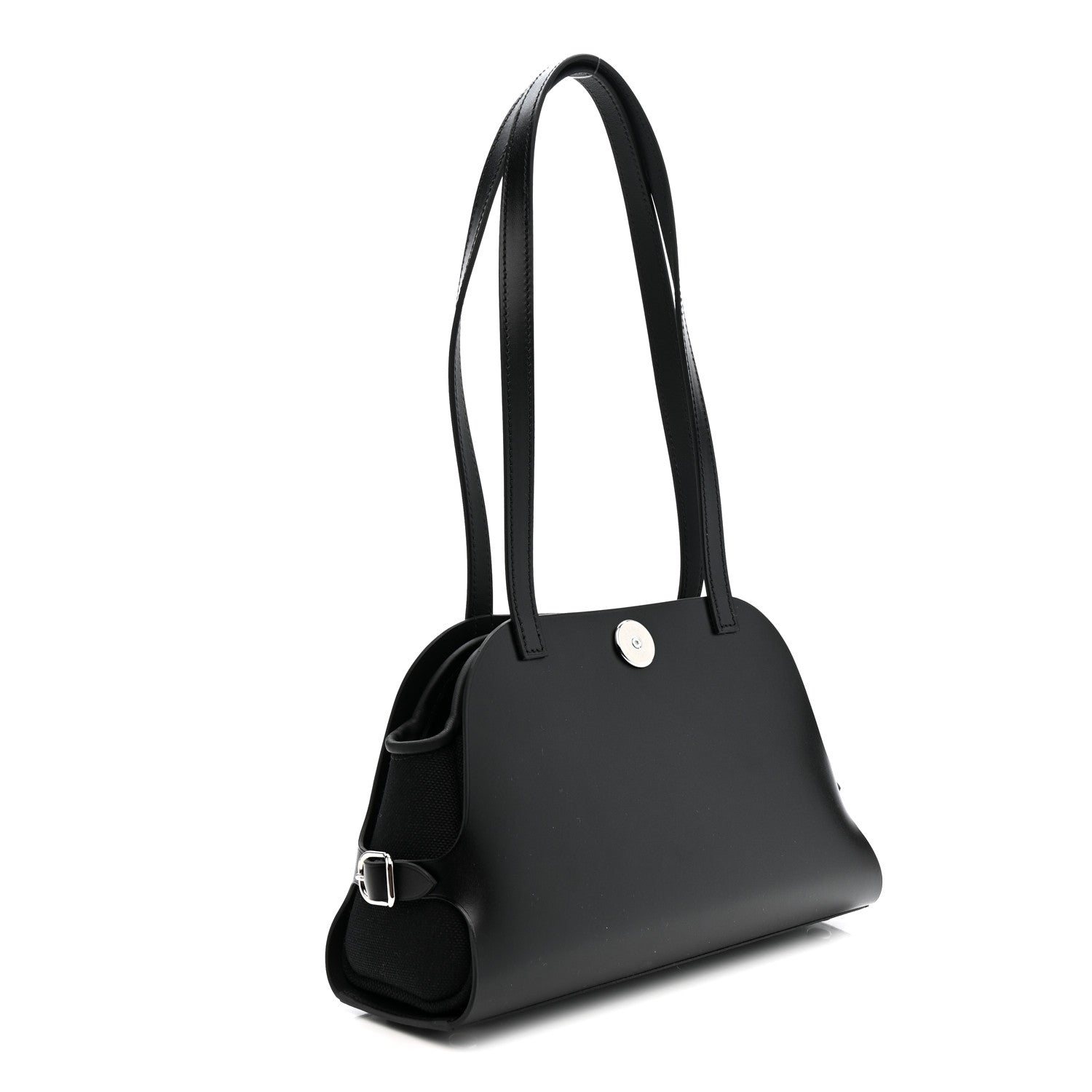 Hermes Vache Hunter Swift Toile Militaire Tablier Sellier Black 3 of 12