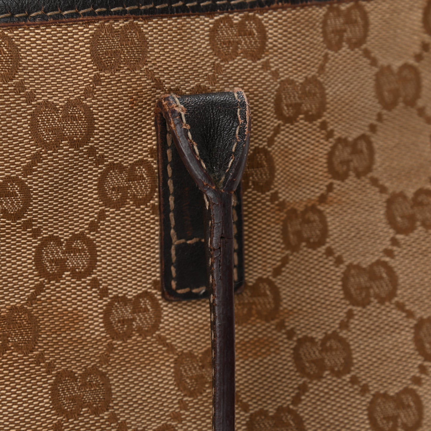 Monogram Large New Britt Tote Brown