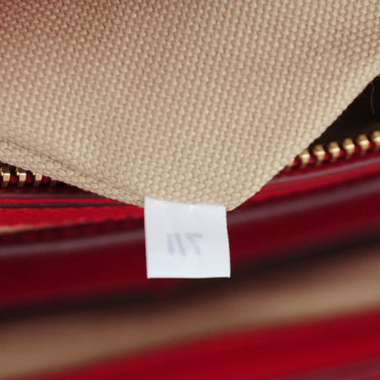 Prada Canapa Saffiano Shoulder Bag Corda Fuoco 8 of 8