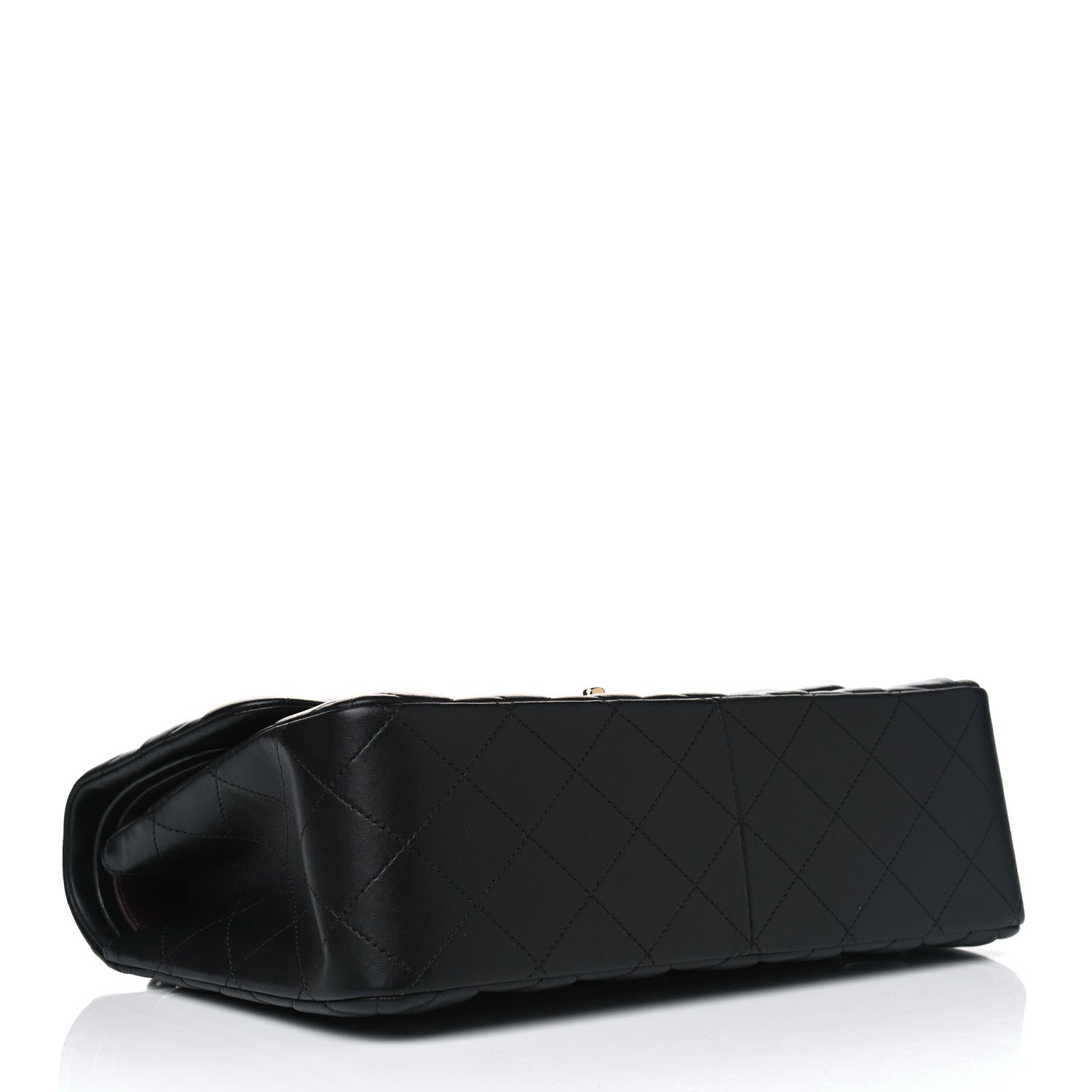 Chanel Lambskin Quilted Jumbo Double Flap Black 3 of 4