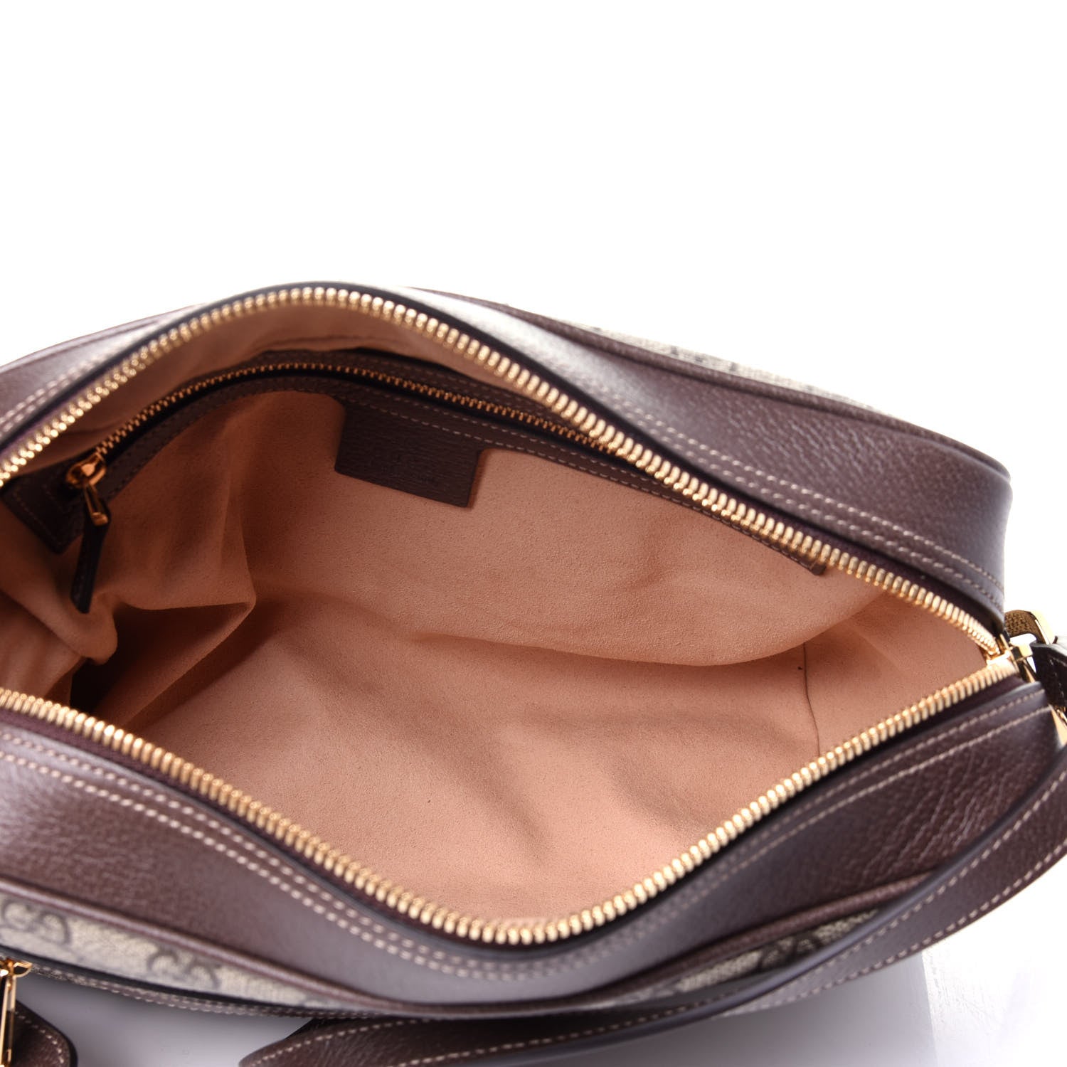 Gucci GG Supreme Monogram Web Small Ophidia Shoulder Bag Brown 5 of 10