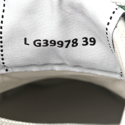 Chanel Suede Kidskin Womens CC Sneakers 39 White Green 8 of 9