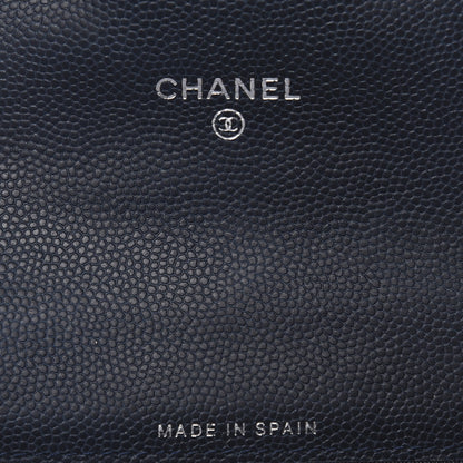 Chanel Caviar Quilted Flap Card Holder Navy Blue 6 of 8