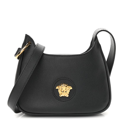 Versace Calfskin La Medusa Small Hobo Crossbody Black 1 of 8