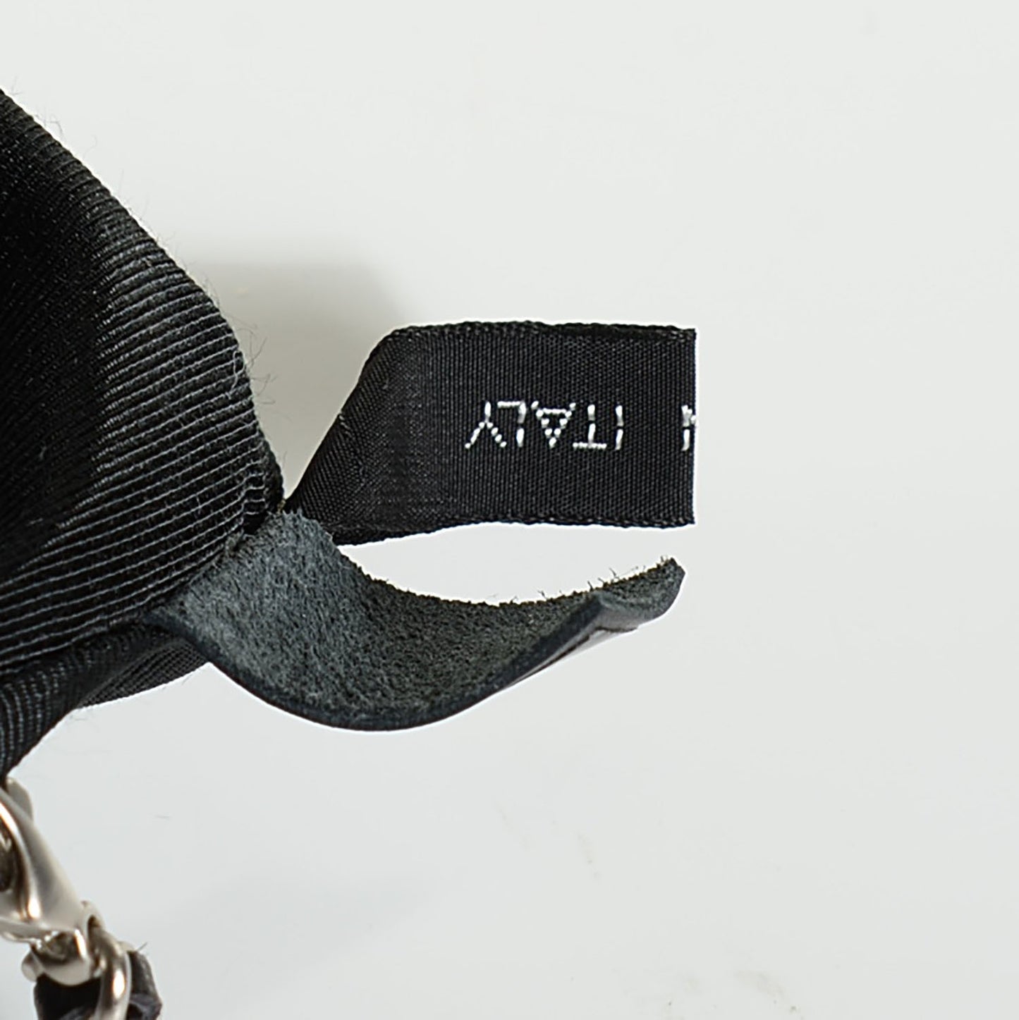 Lambskin Square Stitched Micro Convertible Flap Belt Bag Black