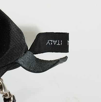 Chanel Lambskin Square Stitched Micro Convertible Flap Belt Bag Black 9 of 10