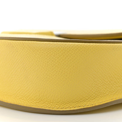 Celine Grained Calfskin Small Trotteur Yellow 10 of 12