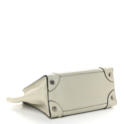 Celine Drummed Calfskin Micro Luggage Lune 4 of 9