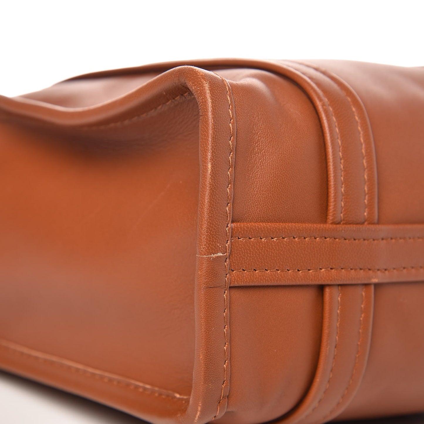 Agneau XS Bazar Shopper Tote Marron Fauve