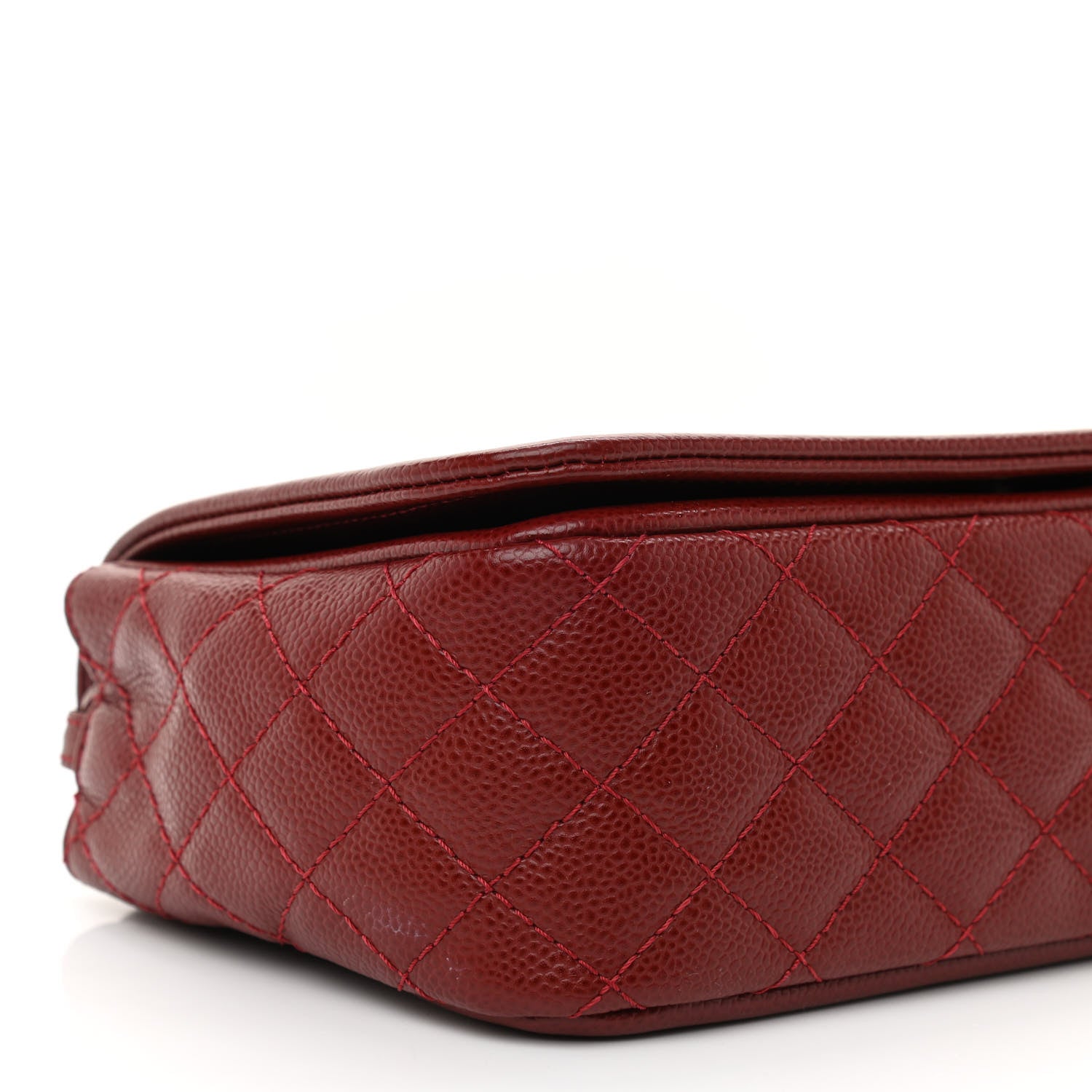 Chanel Caviar Medium Timeless CC Flap Dark Red 10 of 11
