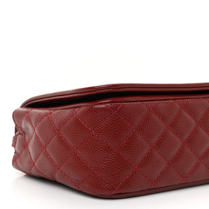 Chanel Caviar Medium Timeless CC Flap Dark Red 10 of 11