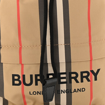 Burberry Econyl Icon Stripe Phoebe Drawcord Pouch Archive Beige 7 of 9