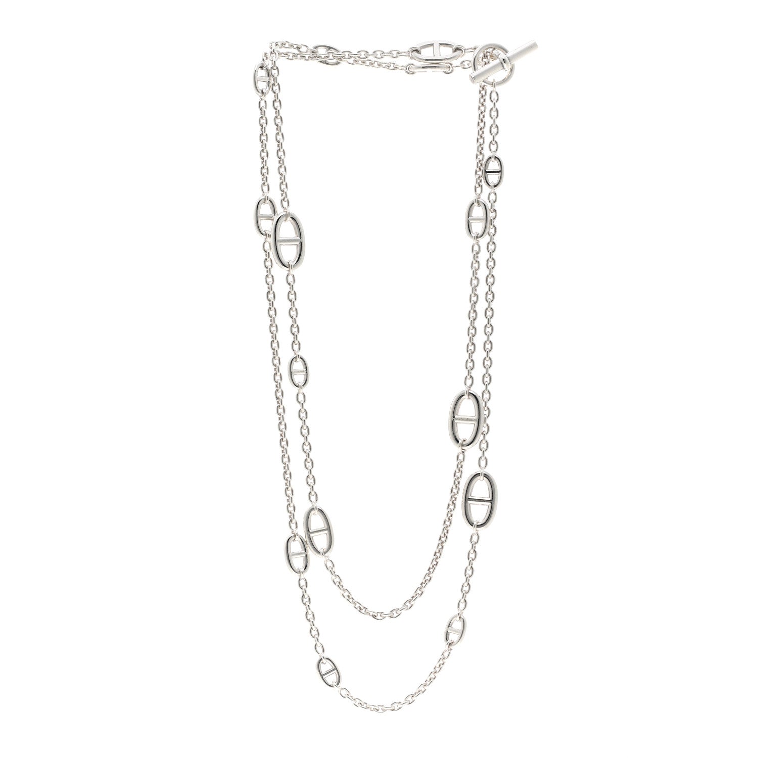 Hermes Sterling Silver Farandole Necklace 120 3 of 4