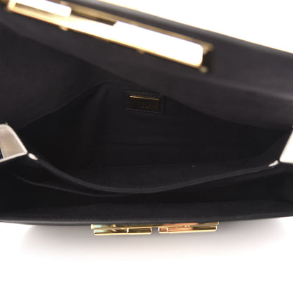 Fendi Vitello Dolce Bi-Color 3Baguette Shoulder Bag Black White 5 of 10