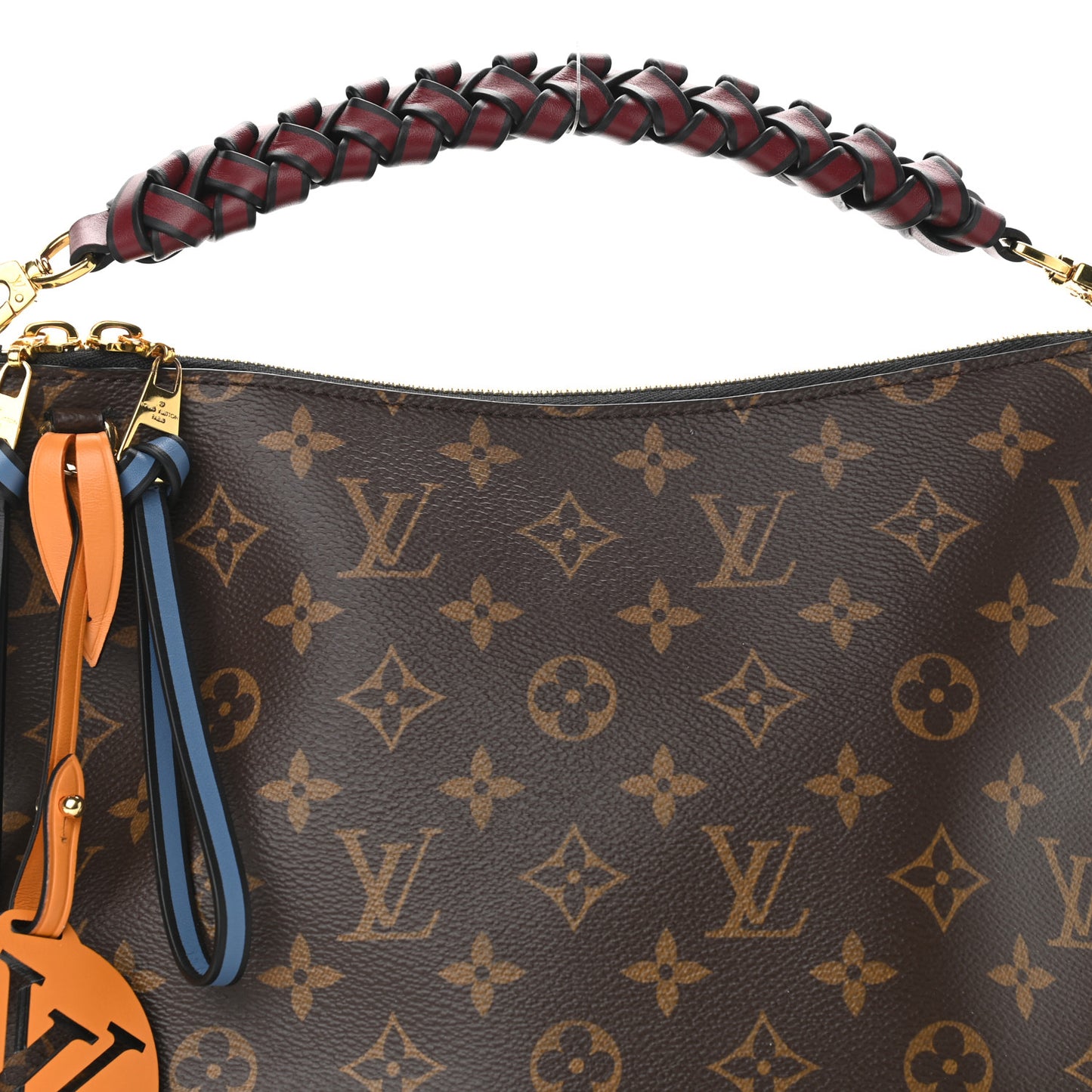 Monogram Beaubourg Hobo Mini Bordeaux Red Peach Safran Blue Jean Blue