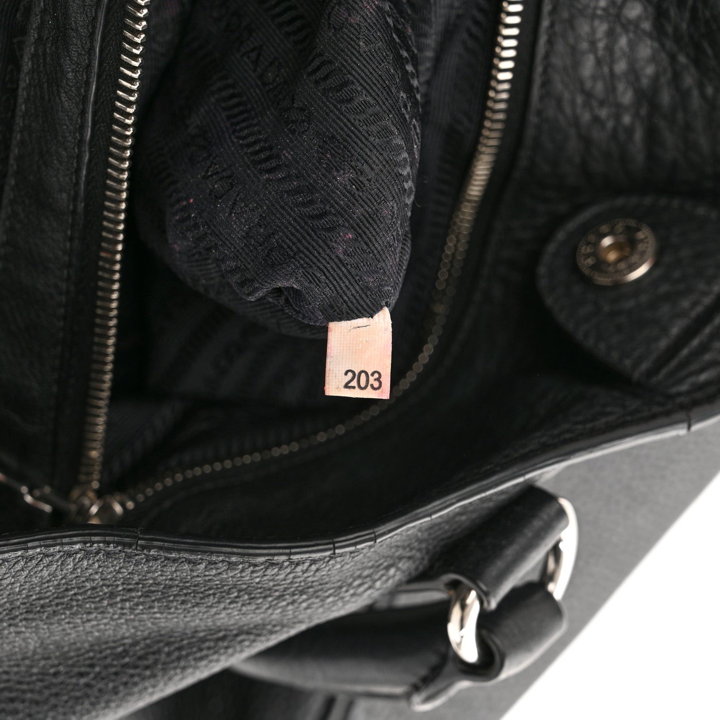 Vitello Daino Tote Black