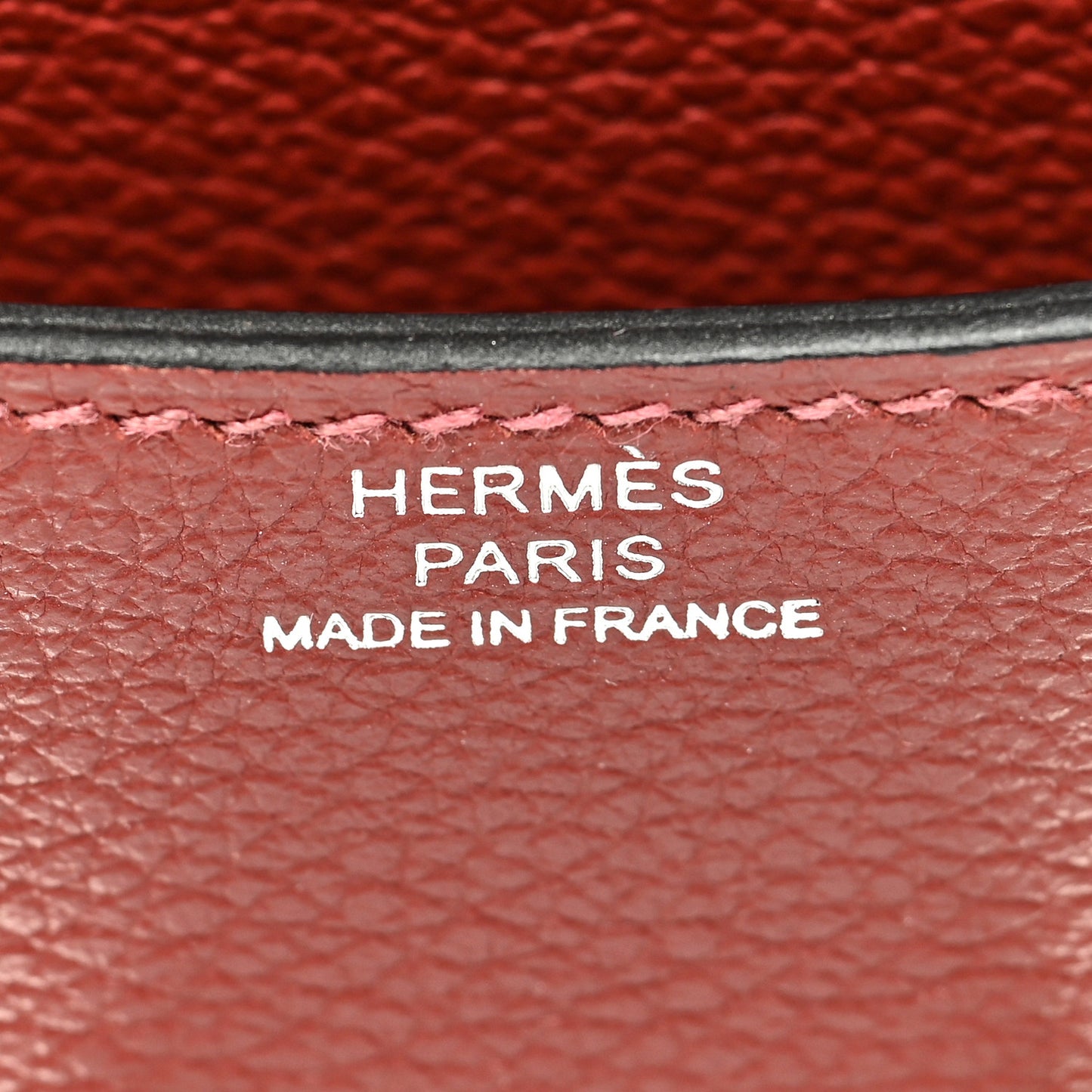 Evercolor Bi-Color Constance Slim Wallet Rouge H Rose Azalee