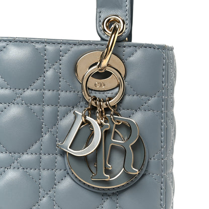 Christian Dior Lambskin Cannage Small My ABCDior Lady Dior Cloud Blue 8 of 10