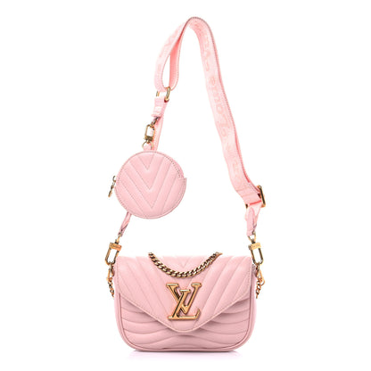 Louis Vuitton Calfskin New Wave Multi Pochette Rose Ballerine 1 of 15