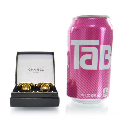 Chanel Metal CC Turnlock Clip On Earrings Gold 2 of 4