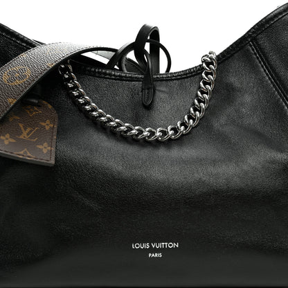Louis Vuitton Lambskin CarryAll Cargo Vibe PM Black Black 7 of 9