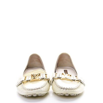 Louis Vuitton Patent Calfskin Oxford Loafers 36.5 White 2 of 15