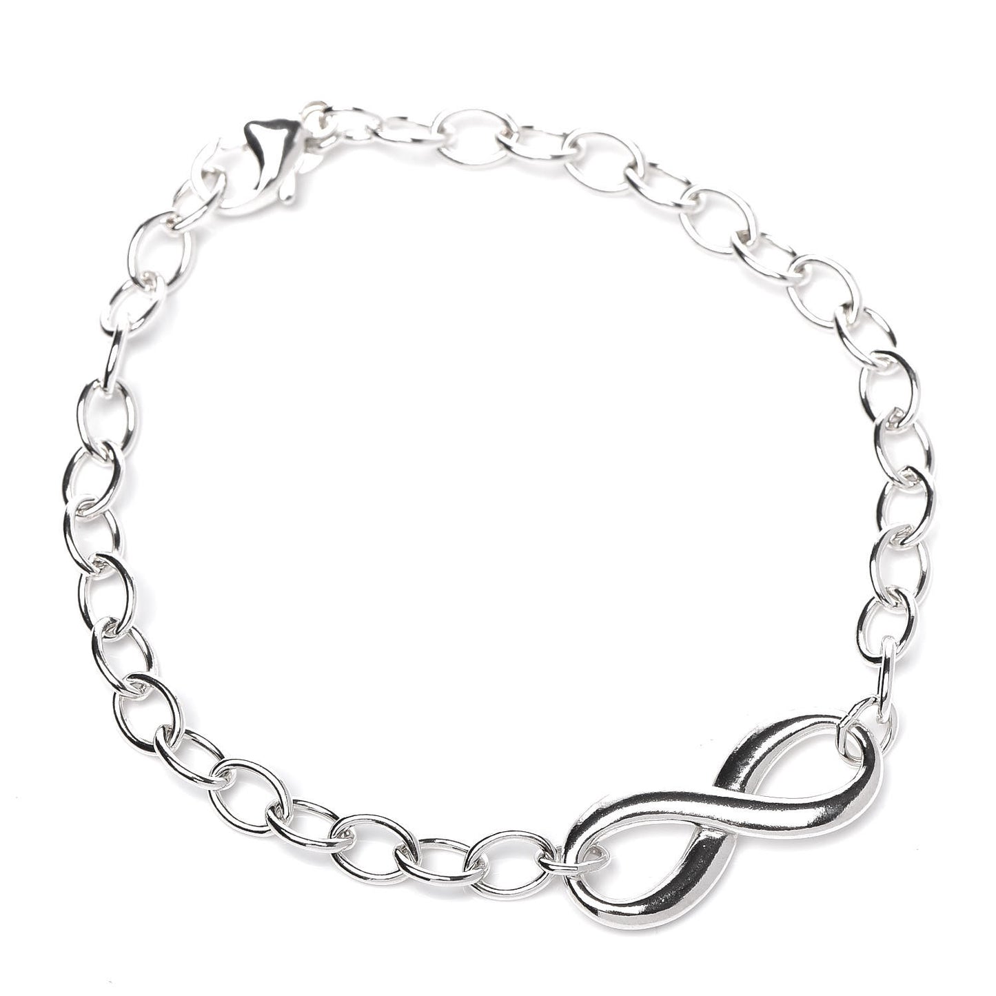 Sterling Silver Infinity Chain Bracelet