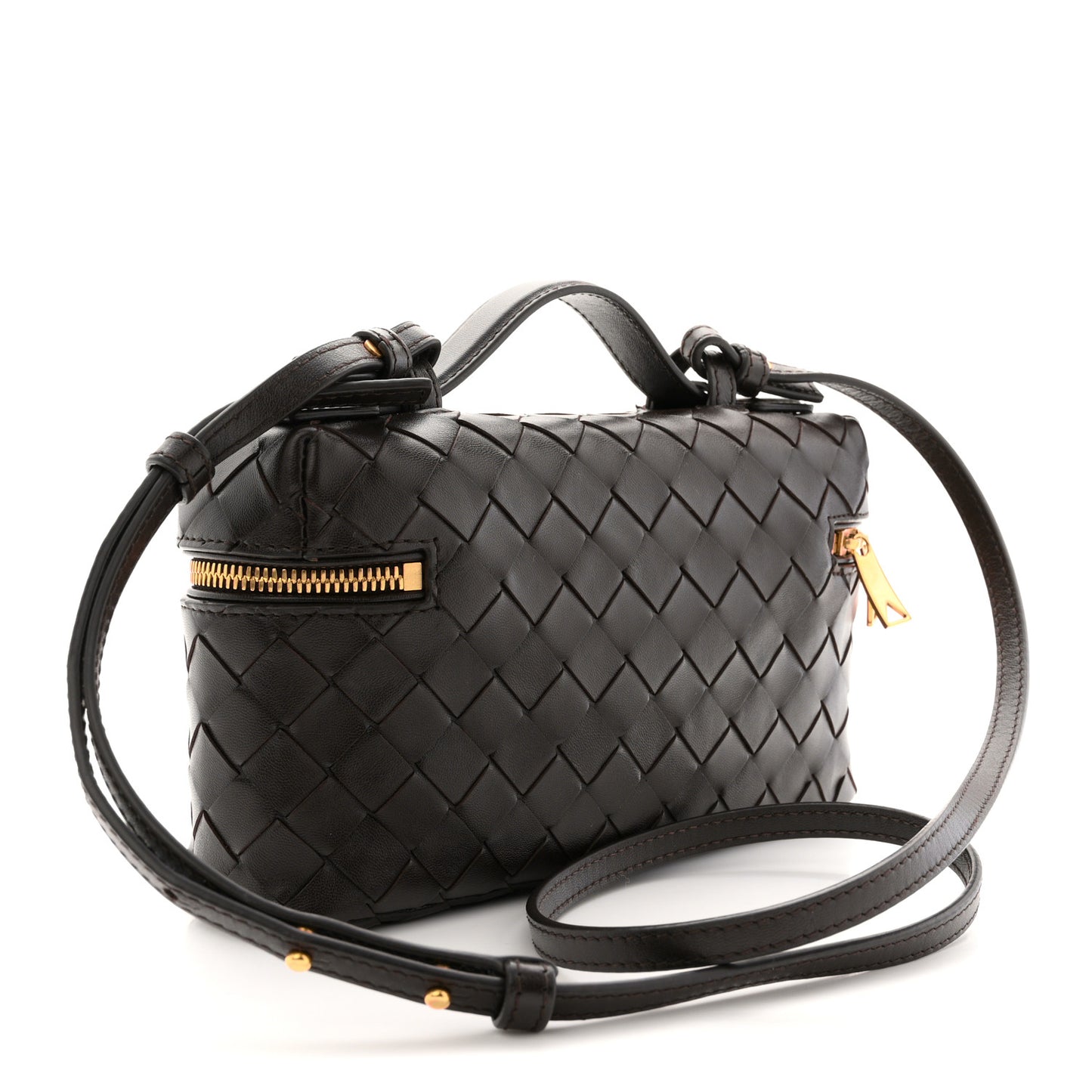 Calfskin Intrecciato Bang Bang Vanity Case Fondant
