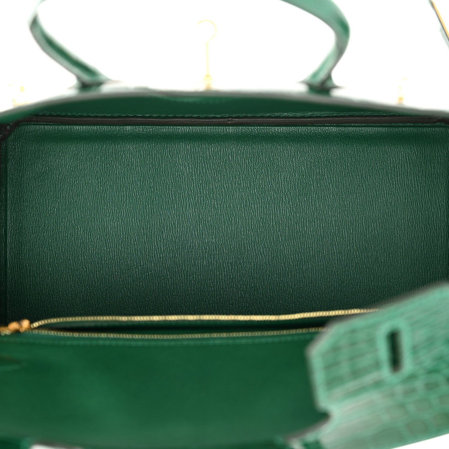 Hermes Shiny Niloticus Crocodile Birkin 30 Vert Emeraude 5 of 10
