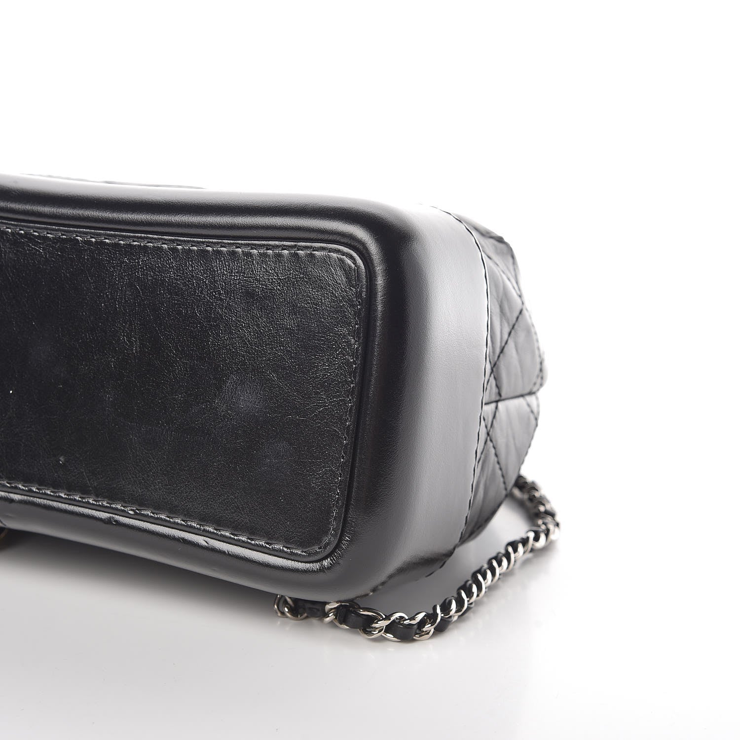 Chanel Aged Calfskin Quilted Small Gabrielle Backpack Black 9 of 14