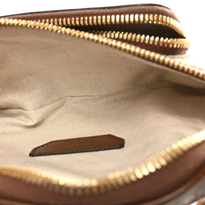 Gucci GG Supreme Monogram Textured Calfskin Retro Interlocking G Belt Bag Beige Ebony Brown Sugar 5 of 10