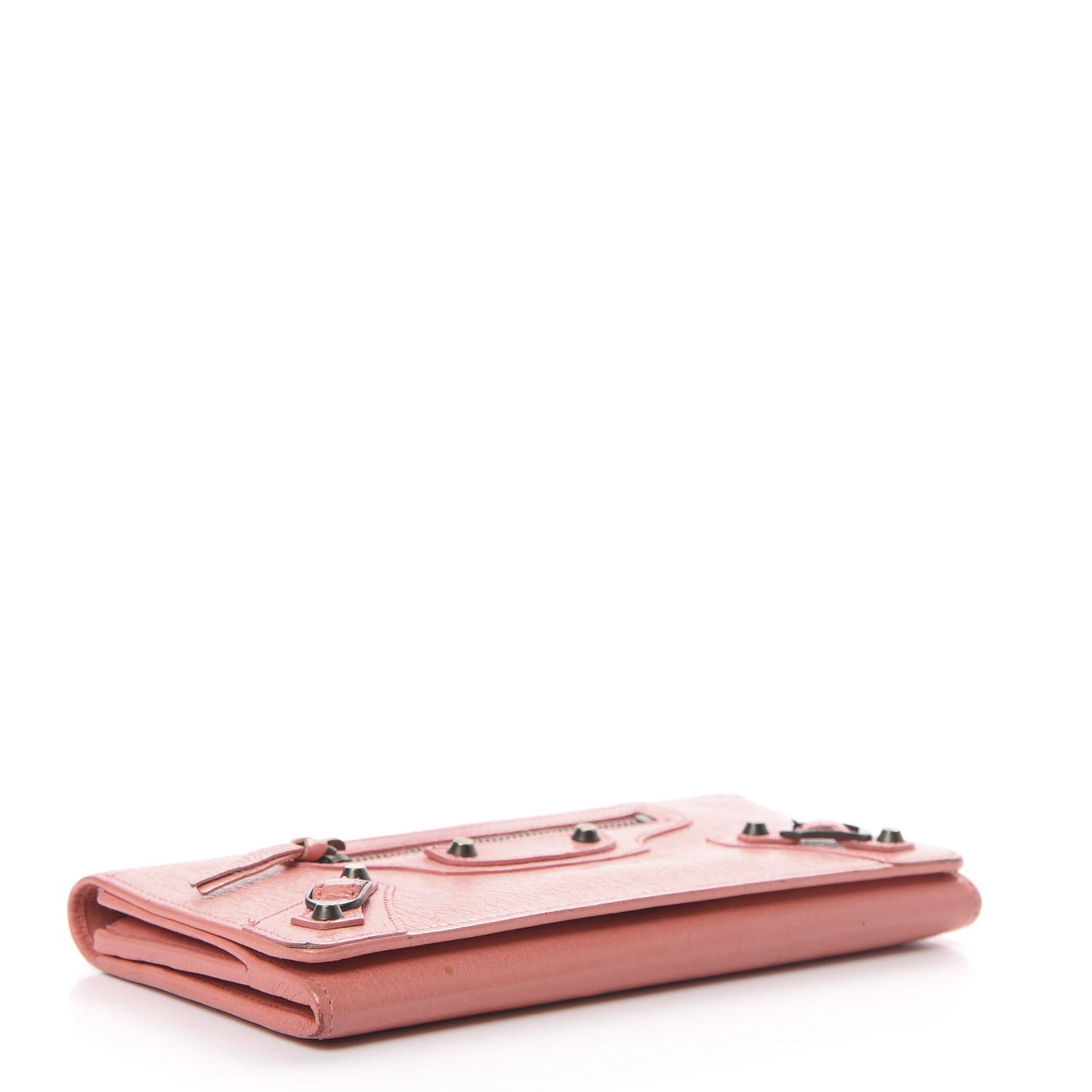 Agneau Classic Hardware Money Wallet Rose Azalee