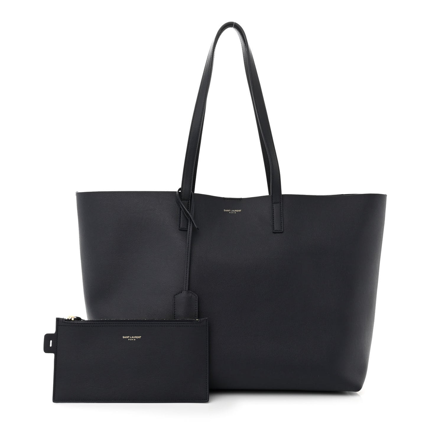 Calfskin Large Shopping Tote Deep Marine