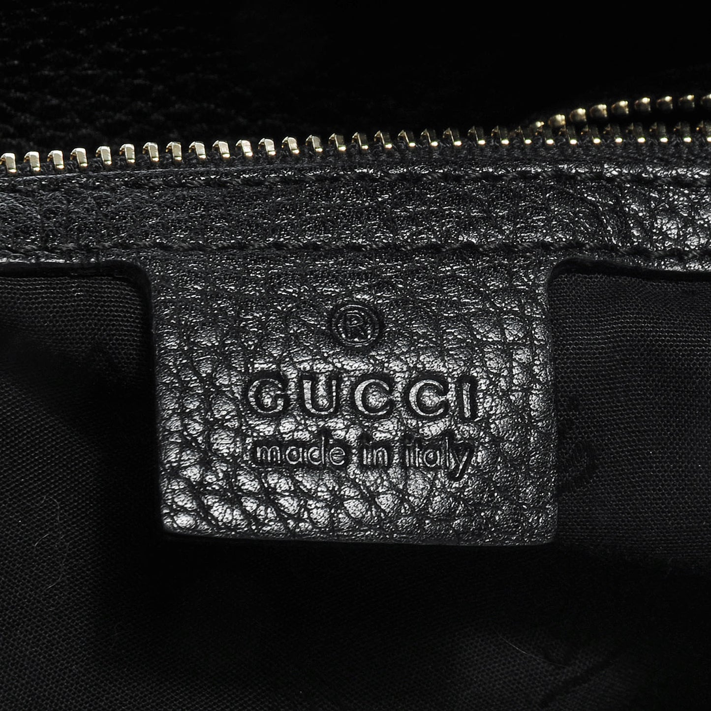 Leather Medium Web Heritage Shoulder Bag Black