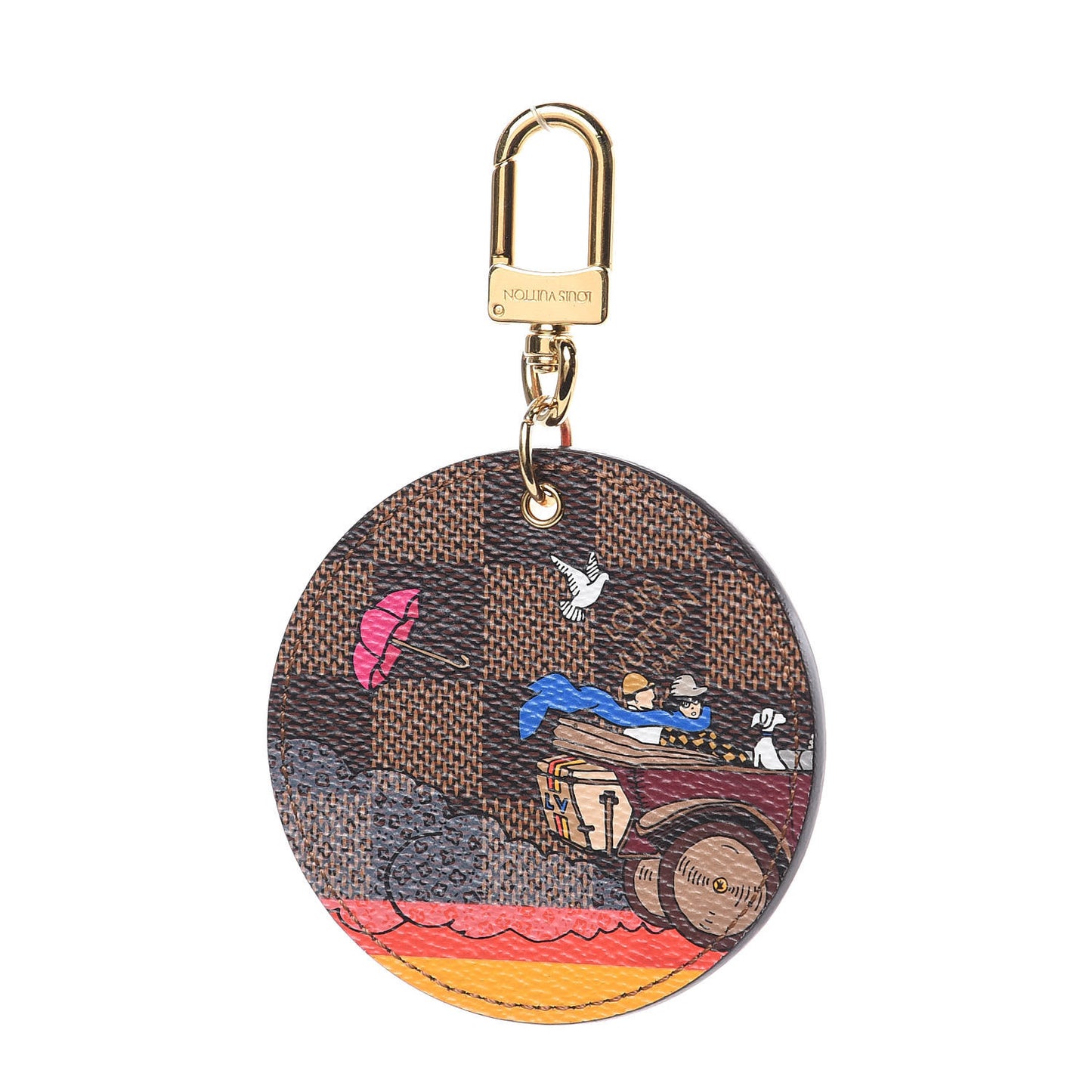 Damier Ebene 2015 Christmas Animation Bag Charm Key Ring