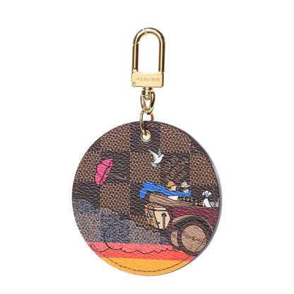Louis Vuitton Damier Ebene 2015 Christmas Animation Bag Charm Key Ring 1 of 3