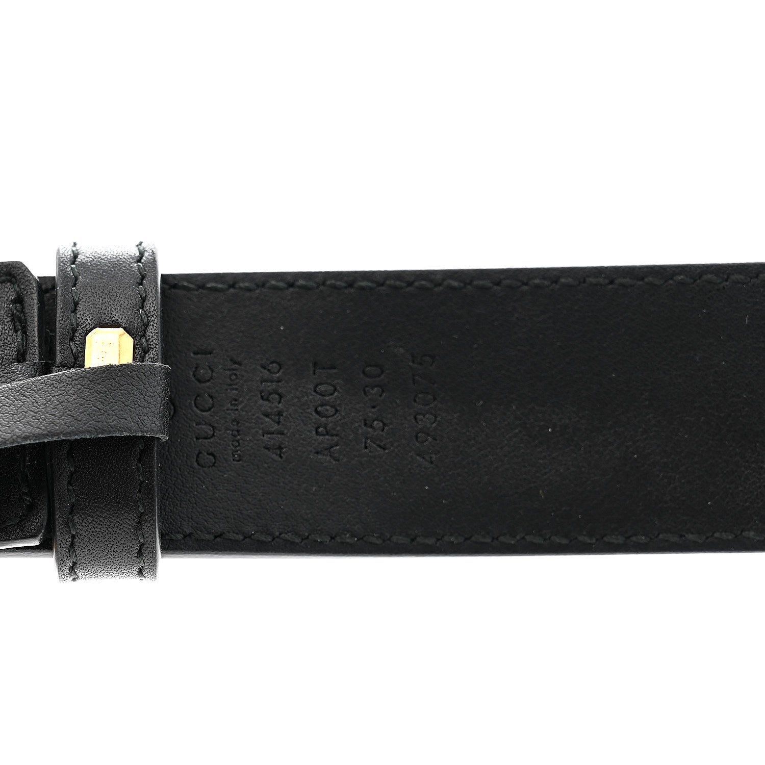 Gucci Calfskin Double G 30mm Belt 75 30 Black 3 of 6