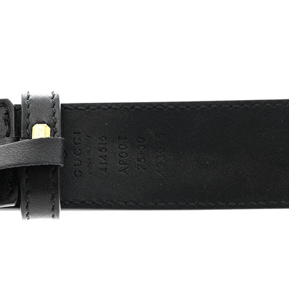 Gucci Calfskin Double G 30mm Belt 75 30 Black 3 of 6